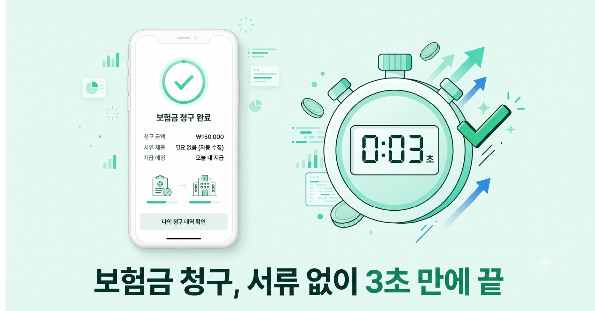 보험금 청구, 서류 없이 3초 만에 끝