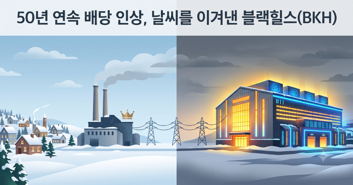 50년 연속 배당 인상, 날씨를 이겨낸 블랙힐스(BKH)
