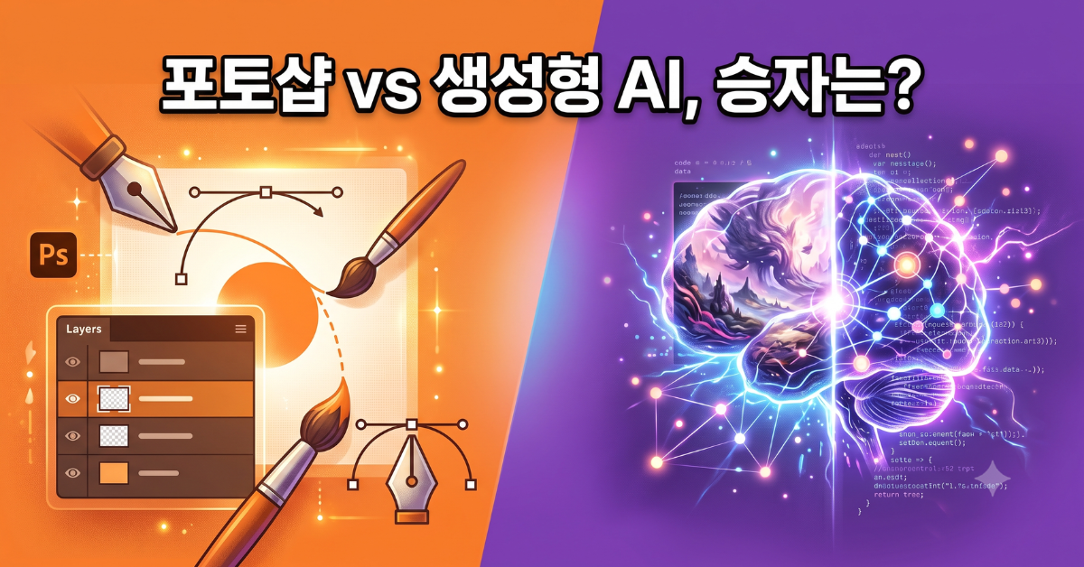 포토샵 vs 생성형 AI, 승자는