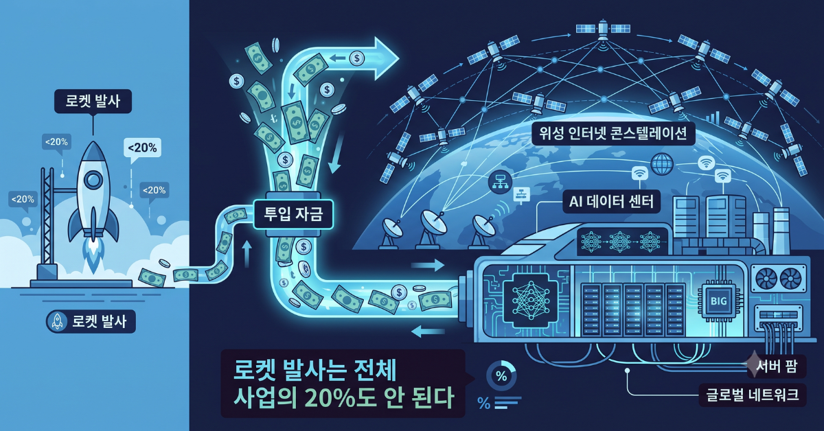 로켓 발사는 전체 사업의 20%도 안 된다