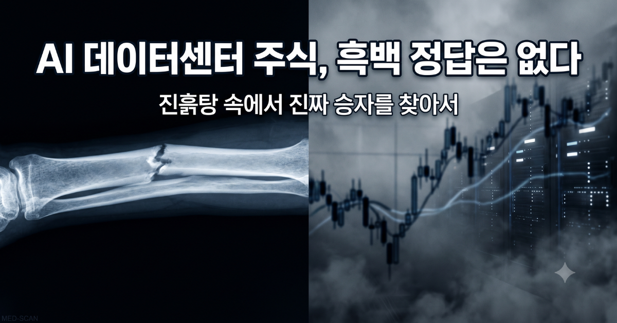 AI 데이터센터 주식 흑백 정답은 없다 X-ray 비유 대표 이미지