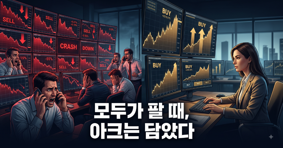 모두가 팔 때, 아크는 담았다