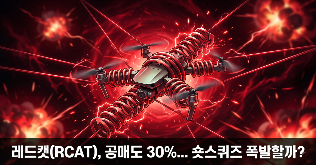 레드캣 드론과 숏스퀴즈 긴장감을 표현한 이미지