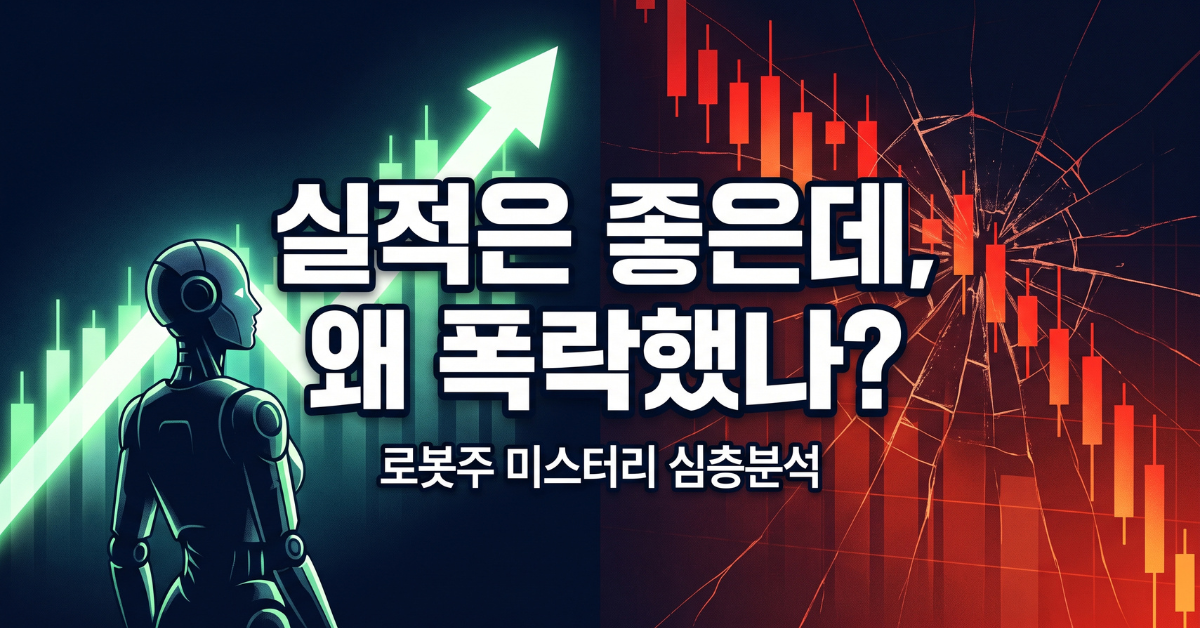 실적은 좋은데 왜 폭락했나 로봇주 심층분석