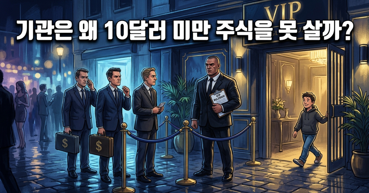 기관은 왜 10달러 미만 주식을 못 살까 제도적 맹점