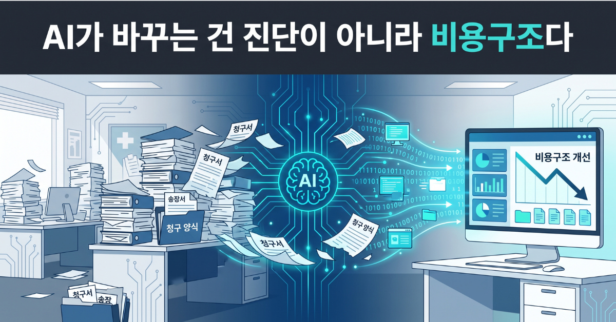 AI가 바꾸는 건 진단이 아니라 비용구조다