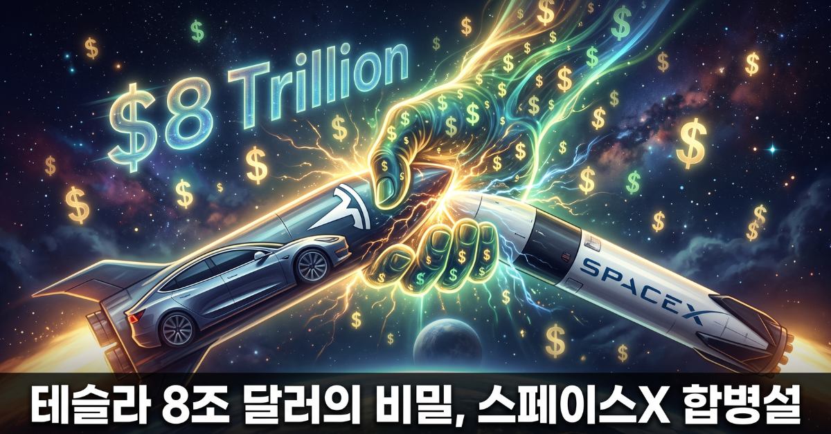 테슬라 8조 달러의 비밀 스페이스X 합병설