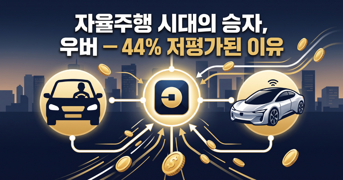 자율주행 시대의 승자, 우버 — 44% 저평가된 이유