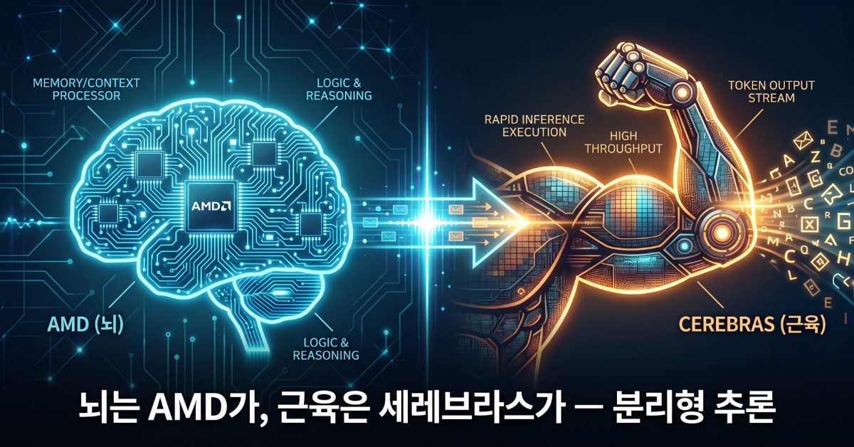 AMD와 세레브라스의 분리형 추론, 뇌와 근육의 분업 구조