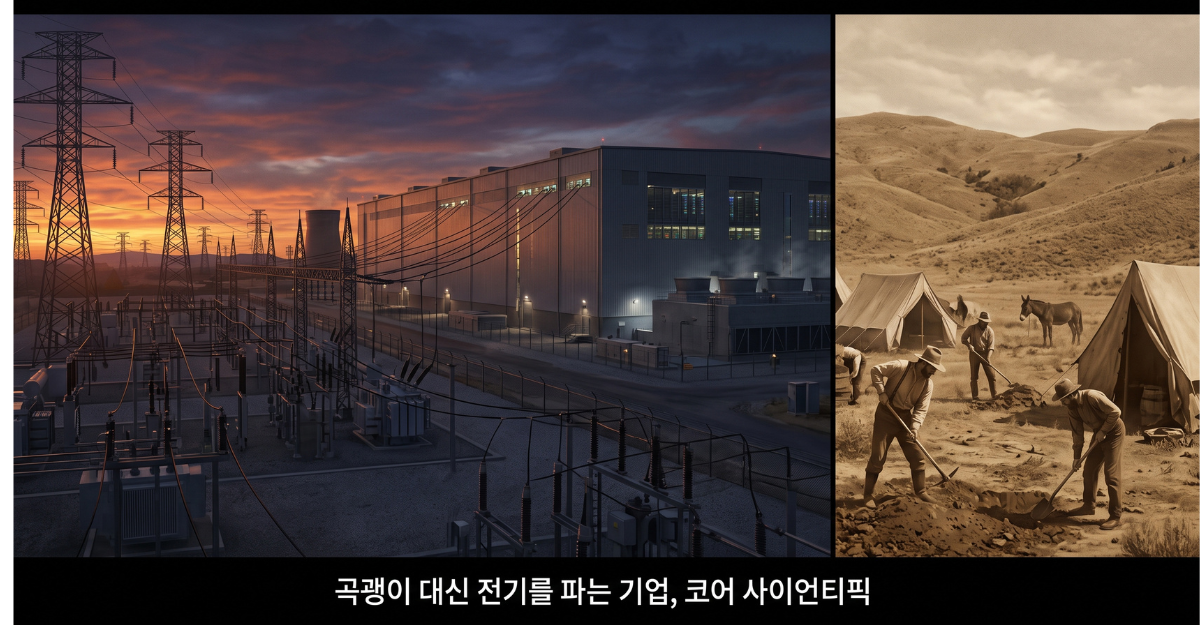 곡괭이 대신 전기를 파는 기업 코어 사이언티픽