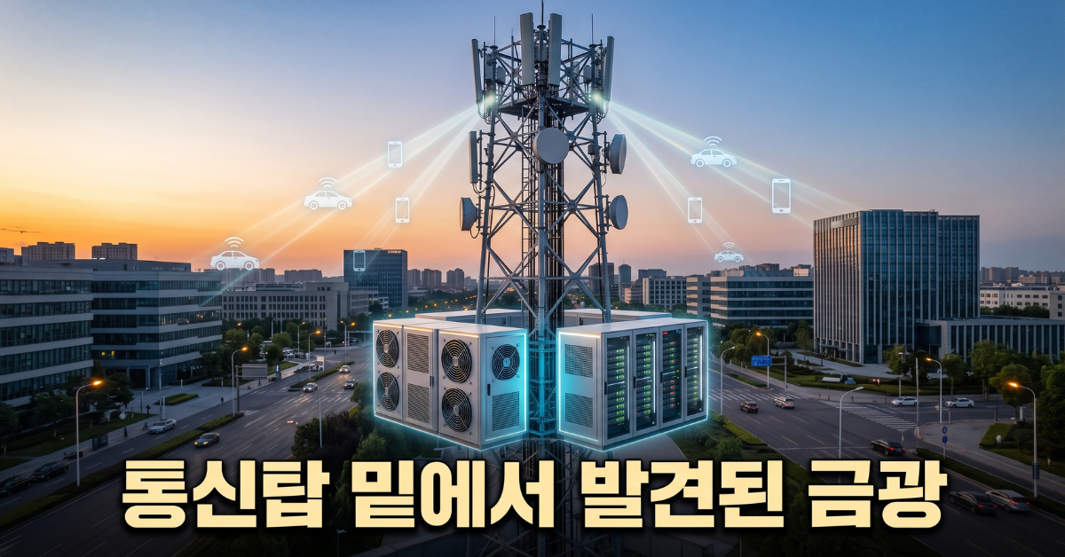 통신탑 밑에서 발견된 금광