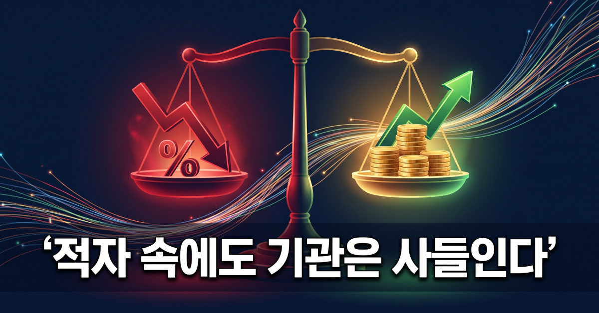 적자 속에도 기관은 사들인다