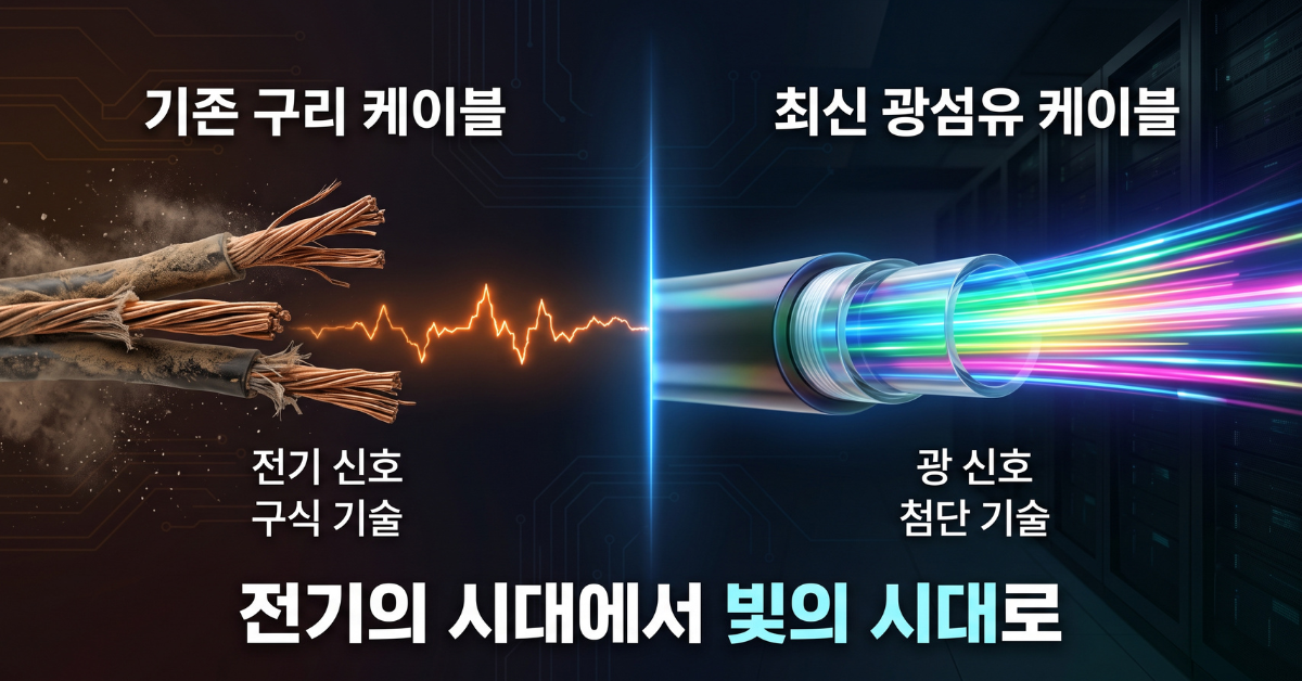 전기의 시대에서 빛의 시대로 전환하는 광통신
