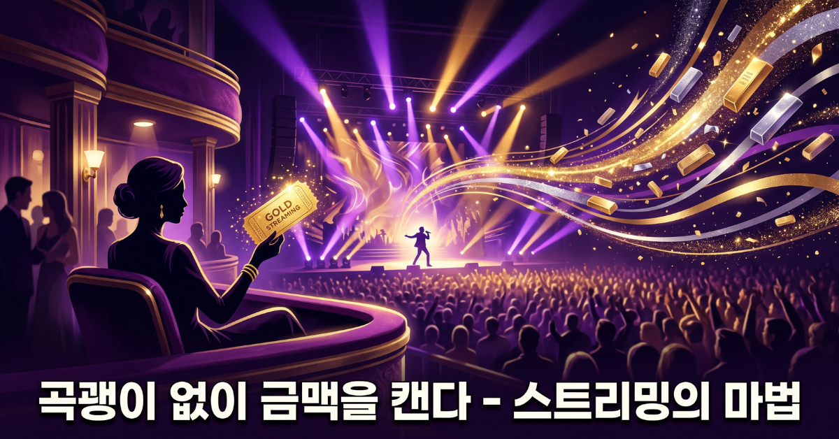 곡괭이 없이 금맥을 캔다 스트리밍의 마법