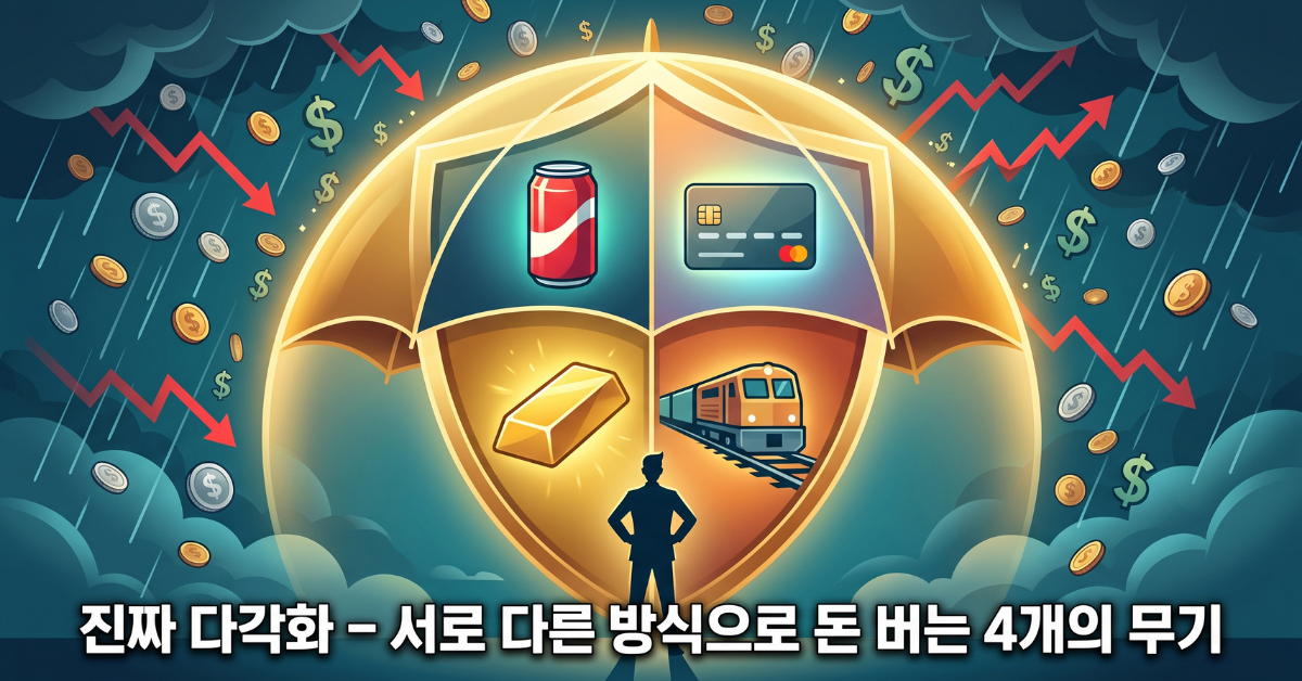 진짜 다각화 서로 다른 방식으로 돈 버는 4개의 무기