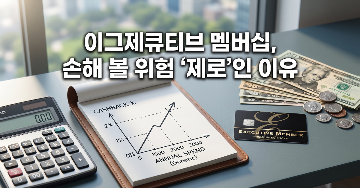 이그제큐티브 멤버십 계산