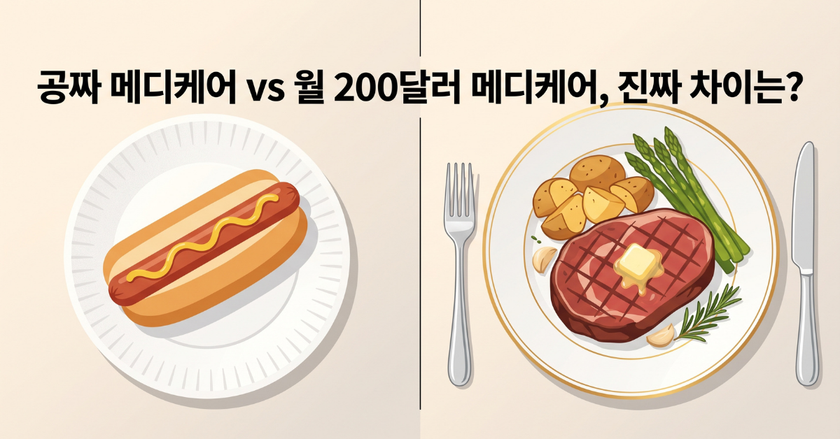 메디케어 어드밴티지 vs 메디갭 비교 이미지