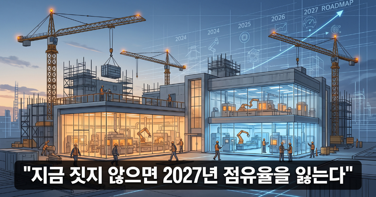 지금 짓지 않으면 2027년 점유율을 잃는다