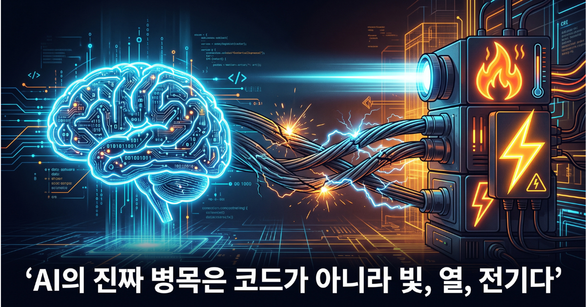AI의 진짜 병목은 코드가 아니라 빛, 열, 전기다