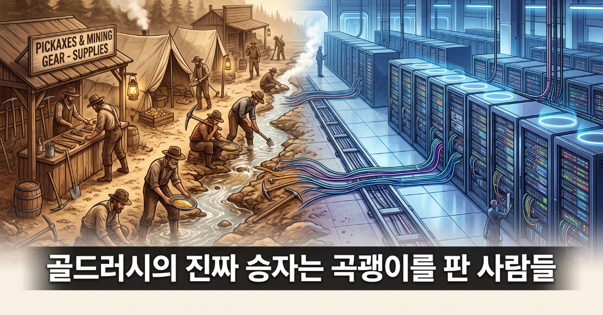 골드러시의 진짜 승자는 곡괭이를 판 사람들