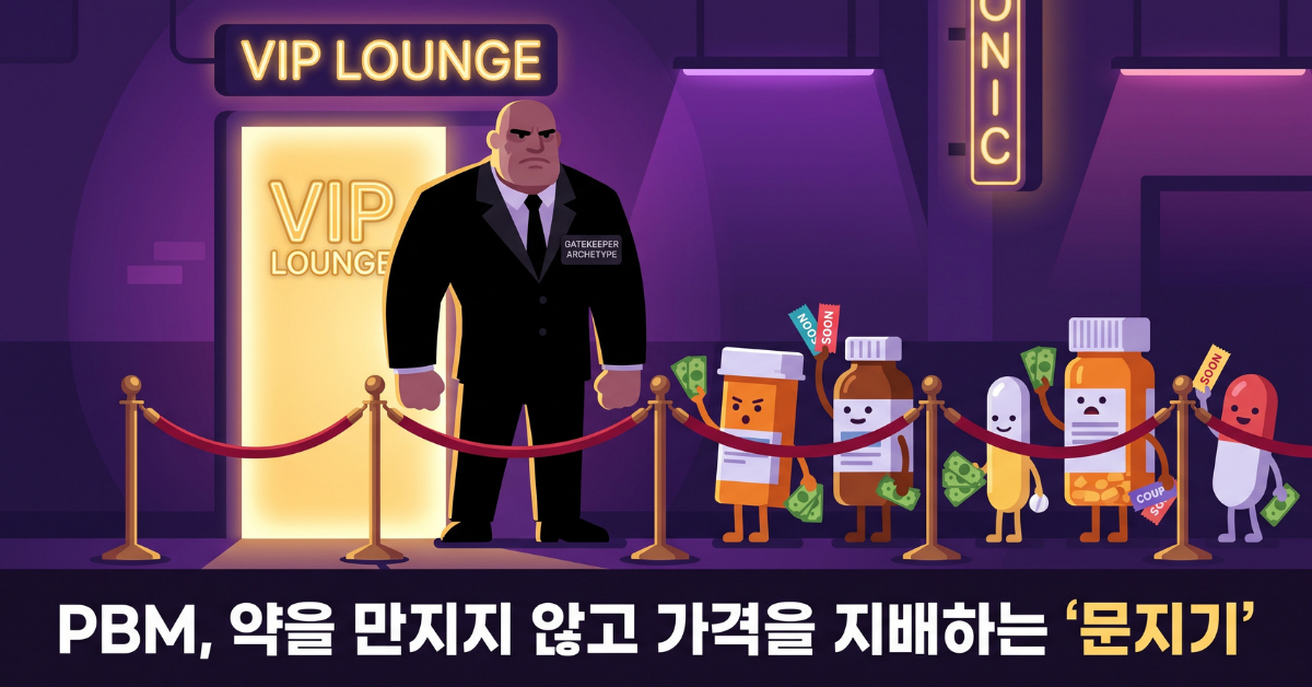 PBM은 약을 만지지 않고 가격을 지배하는 문지기