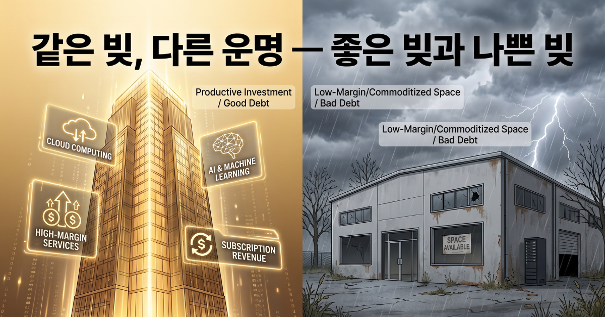 같은 빚, 다른 운명 — 좋은 빚과 나쁜 빚