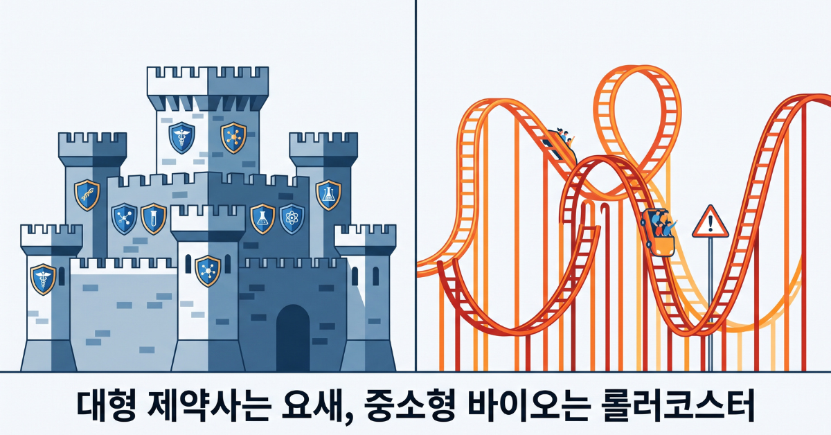 대형 제약사는 요새, 중소형 바이오는 롤러코스터