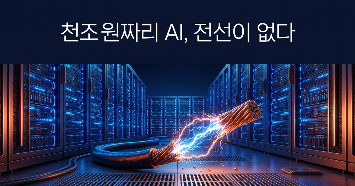 천조원짜리 AI, 전선이 없다
