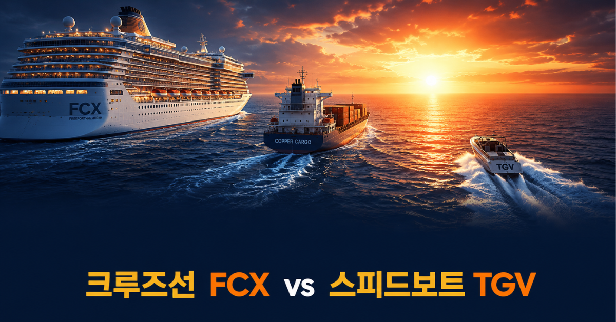 크루즈선 FCX vs 스피드보트 TGV