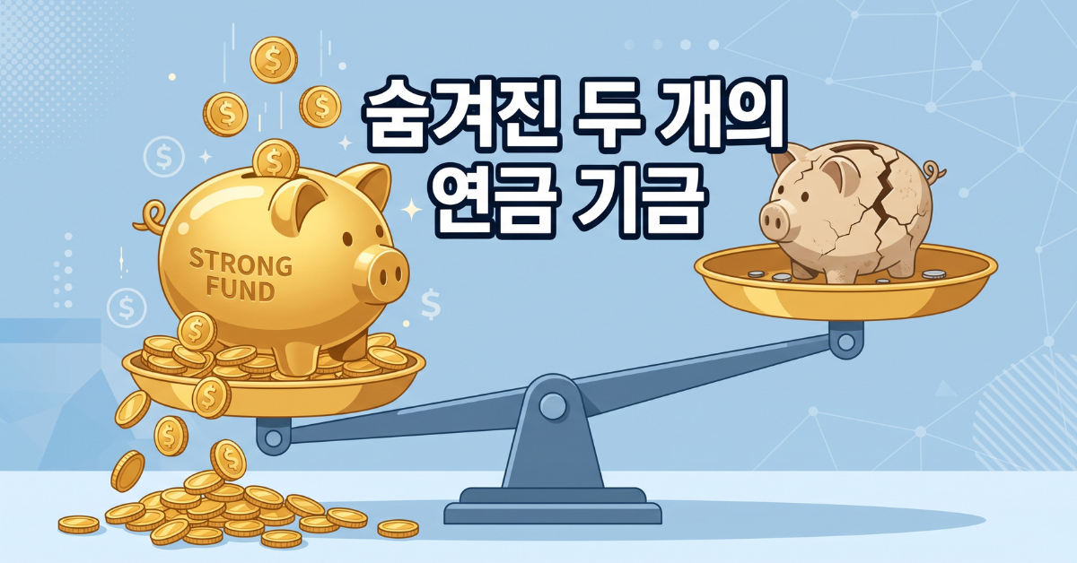 두 개의 연금 기금 비유 이미지