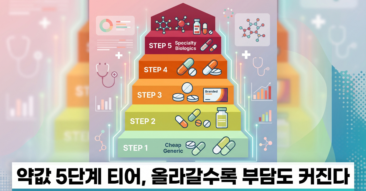 약품 5단계 티어 구조