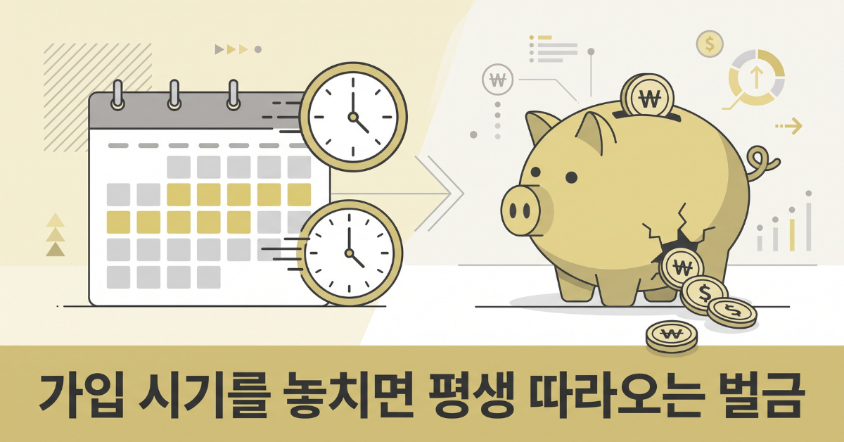 가입 시기를 놓치면 평생 따라오는 벌금