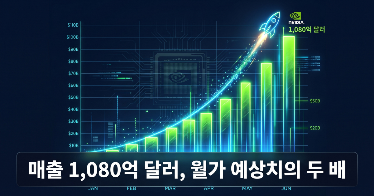 엔비디아 매출 1080억 달러 그래프