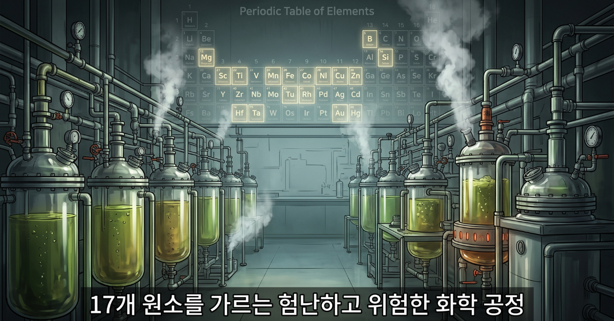 17개 원소를 가르는 험난하고 위험한 화학 공정