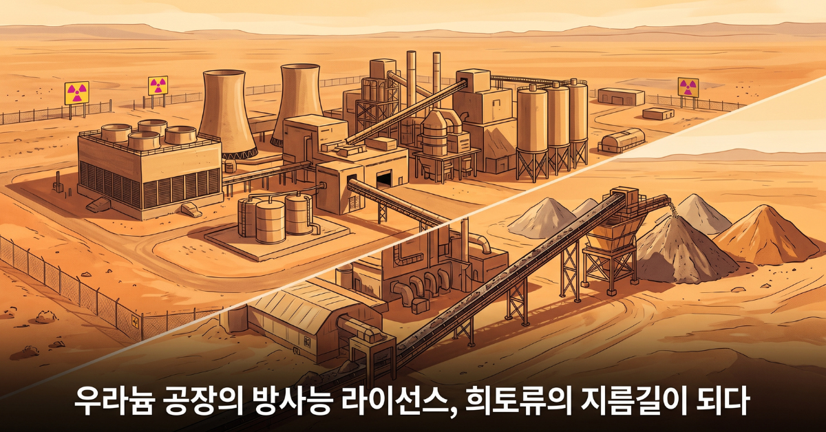 우라늄 공장의 방사능 라이선스, 희토류의 지름길이 되다