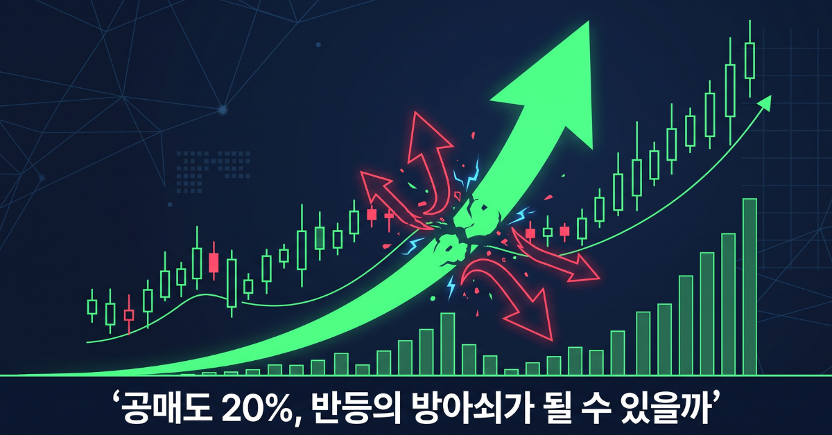 공매도 20%, 반등의 방아쇠가 될 수 있을까