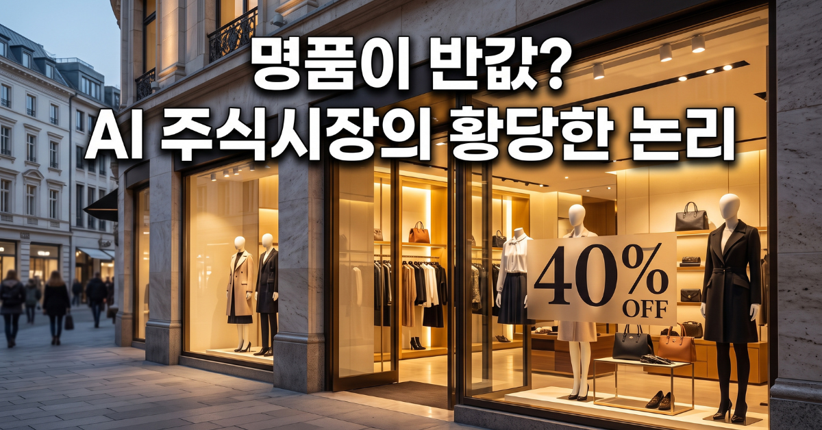 명품이 반값? AI 주식시장의 황당한 논리