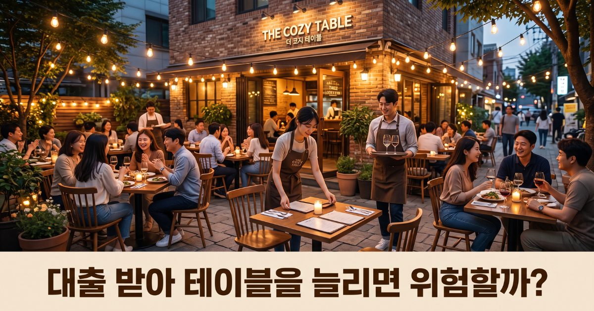 대출 받아 테이블을 늘리면 위험할까?