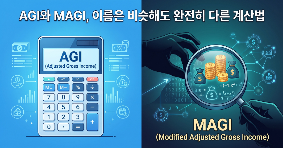AGI와 MAGI, 이름은 비슷해도 완전히 다른 계산법