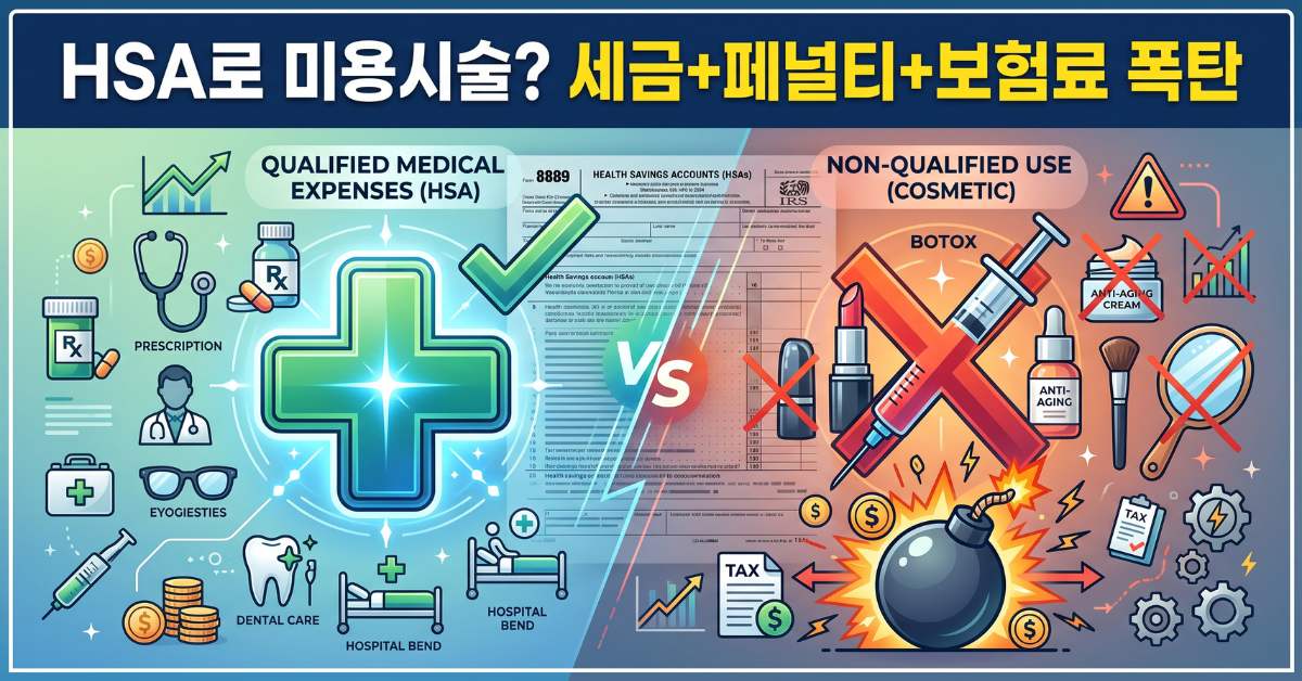 HSA로 미용 시술 시 세금과 페널티, 보험료까지 영향받을 수 있다