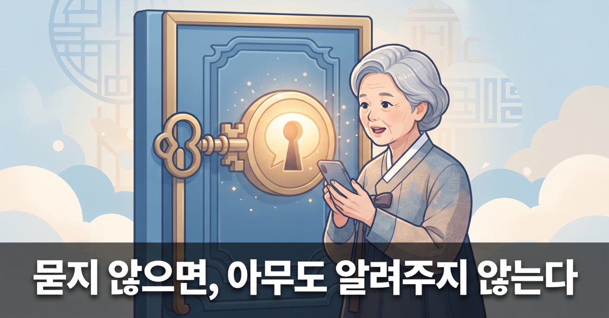 묻지 않으면 아무도 알려주지 않는다