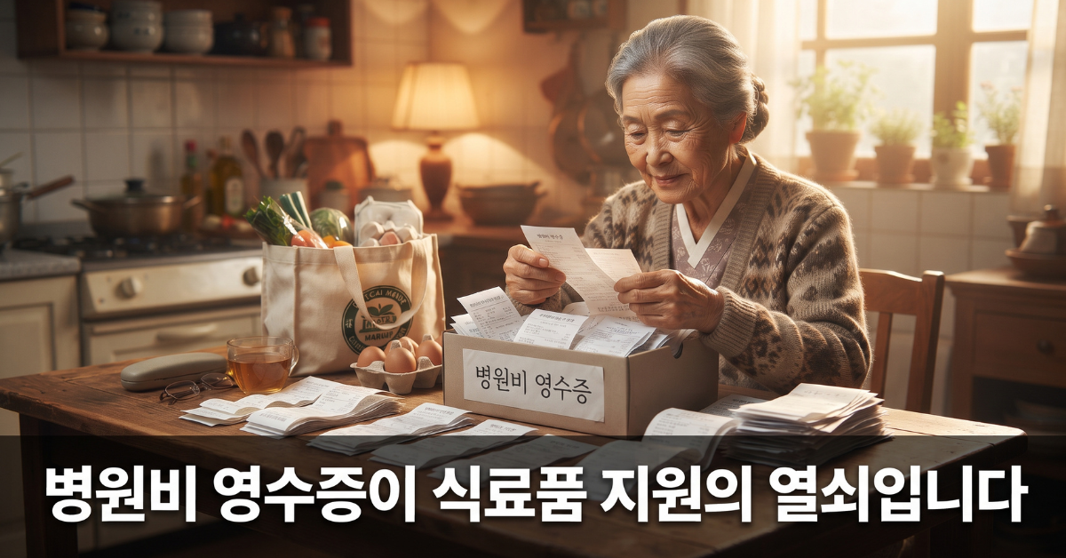 병원비 영수증이 식료품 지원의 열쇠입니다