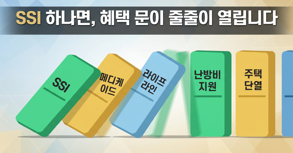 SSI 하나면 혜택 문이 줄줄이 열립니다