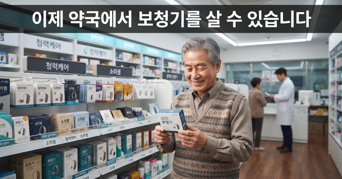 이제 약국에서 보청기를 살 수 있습니다