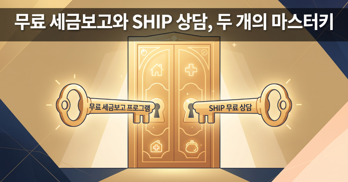 무료 세금보고와 SHIP 상담, 두 개의 마스터키