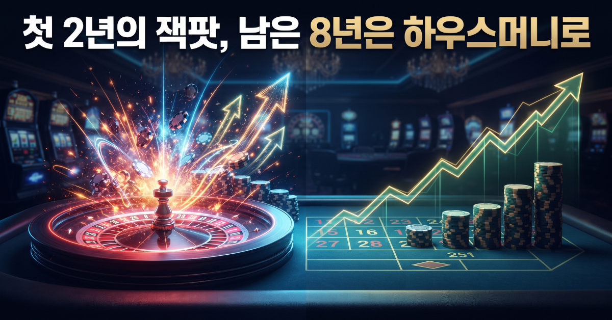 첫 2년의 잭팟, 남은 8년은 하우스머니로