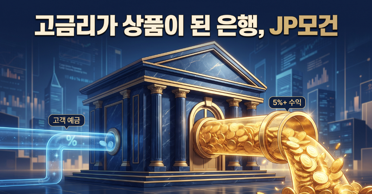 고금리를 상품으로 만드는 JP모건의 순이자마진 구조