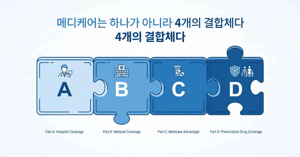 메디케어는 하나가 아니라 4개의 결합체
