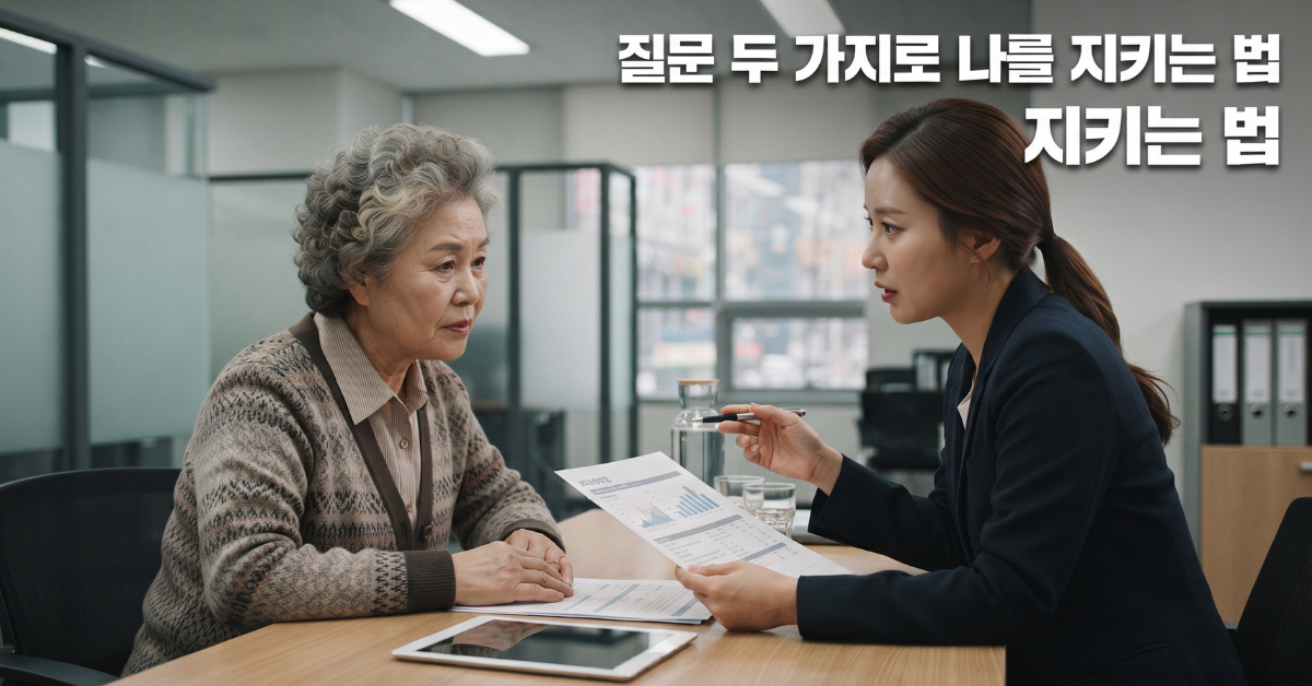 메디케어 공개등록 보험 대리인과 상담하는 노인
