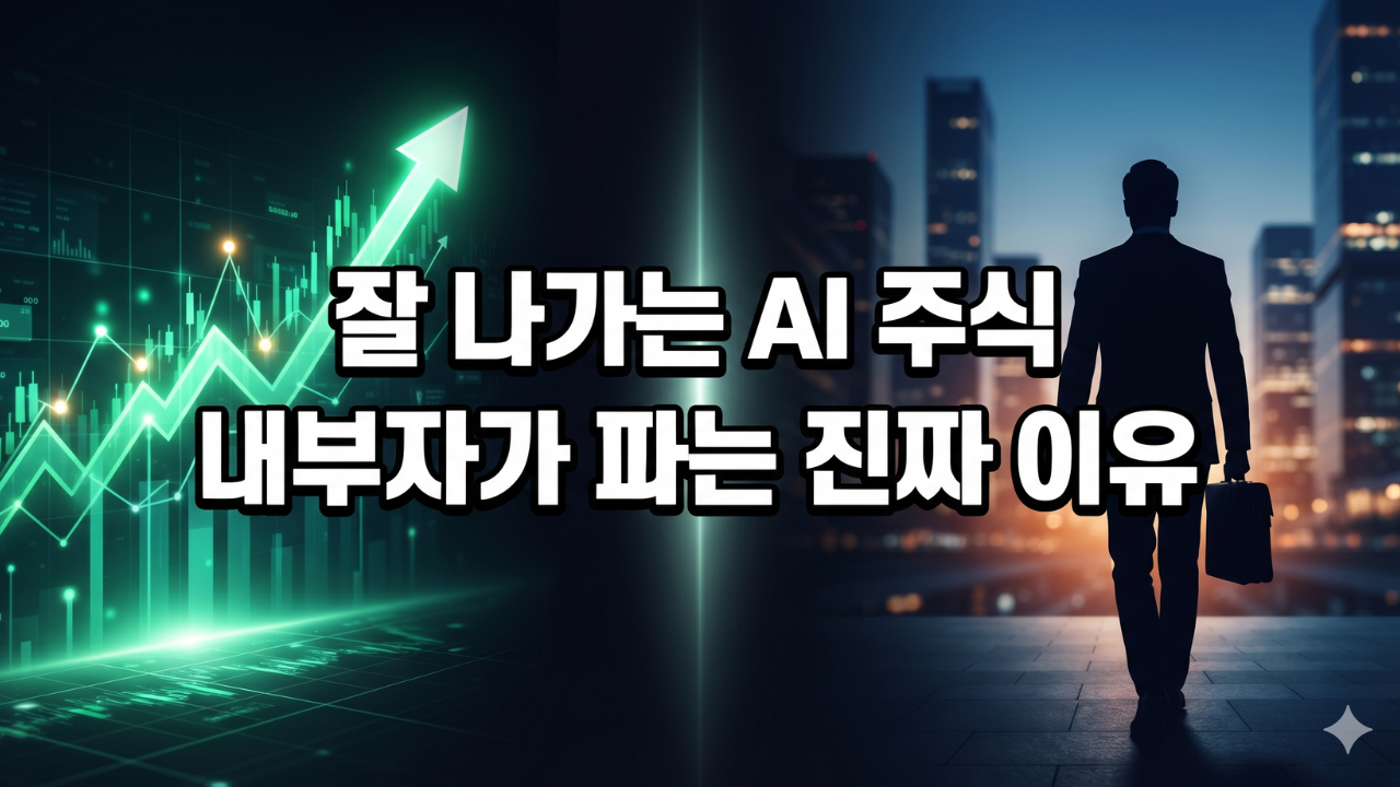 AI 기업 내부자 매도의 진실, 임원들이 주식을 파는 진짜 이유.